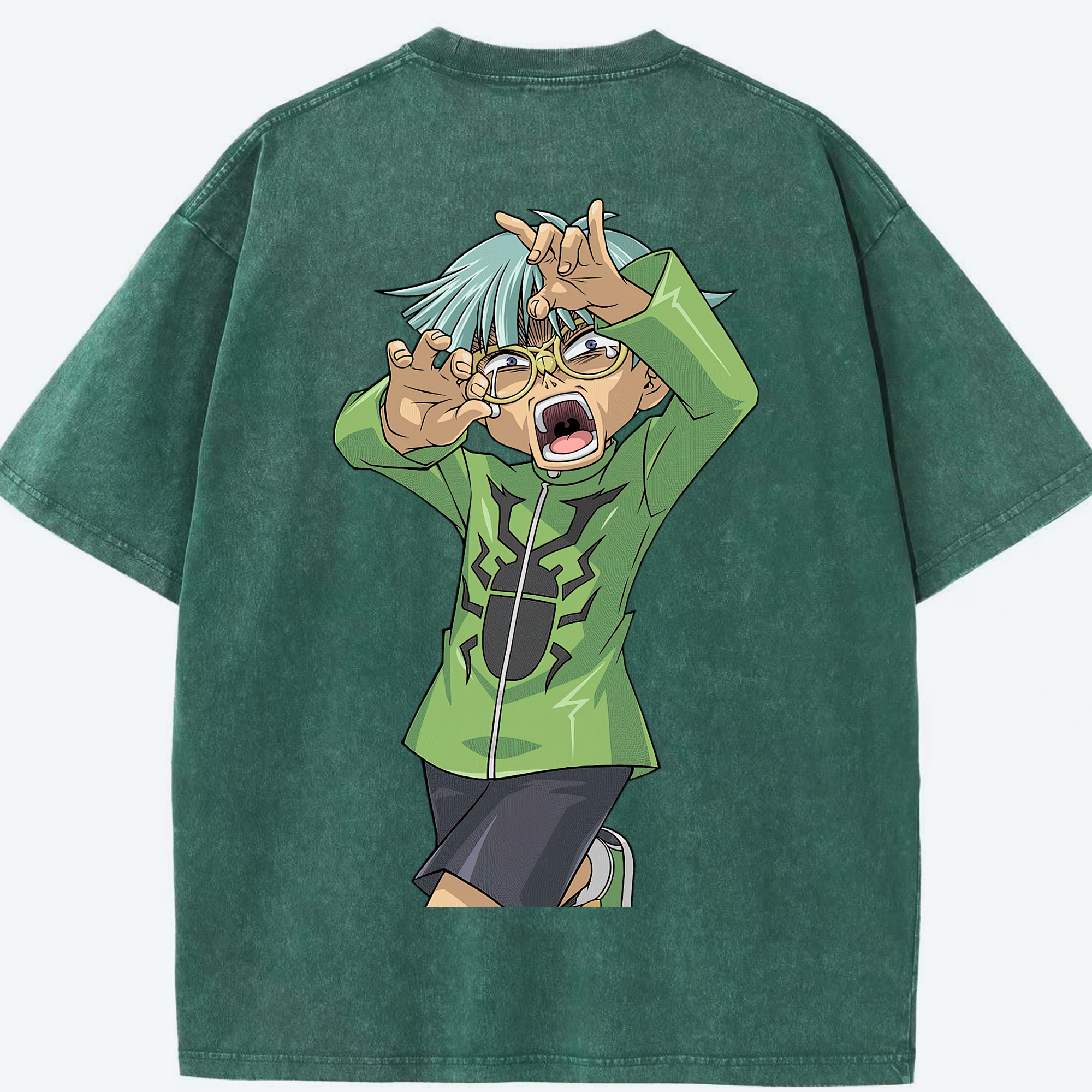 （画像用） 遊☆戯☆王 Yu-Gi-Oh! 綿100% ヴィンテージ風 半袖Tシャツ（背面プリント）